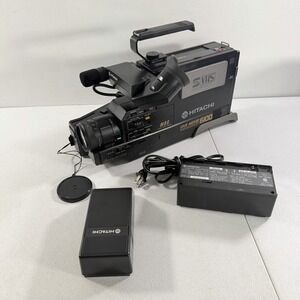 Hitachi VM-6100A S-VHS Camcorder Video Camera POWERS ON AS IS READ